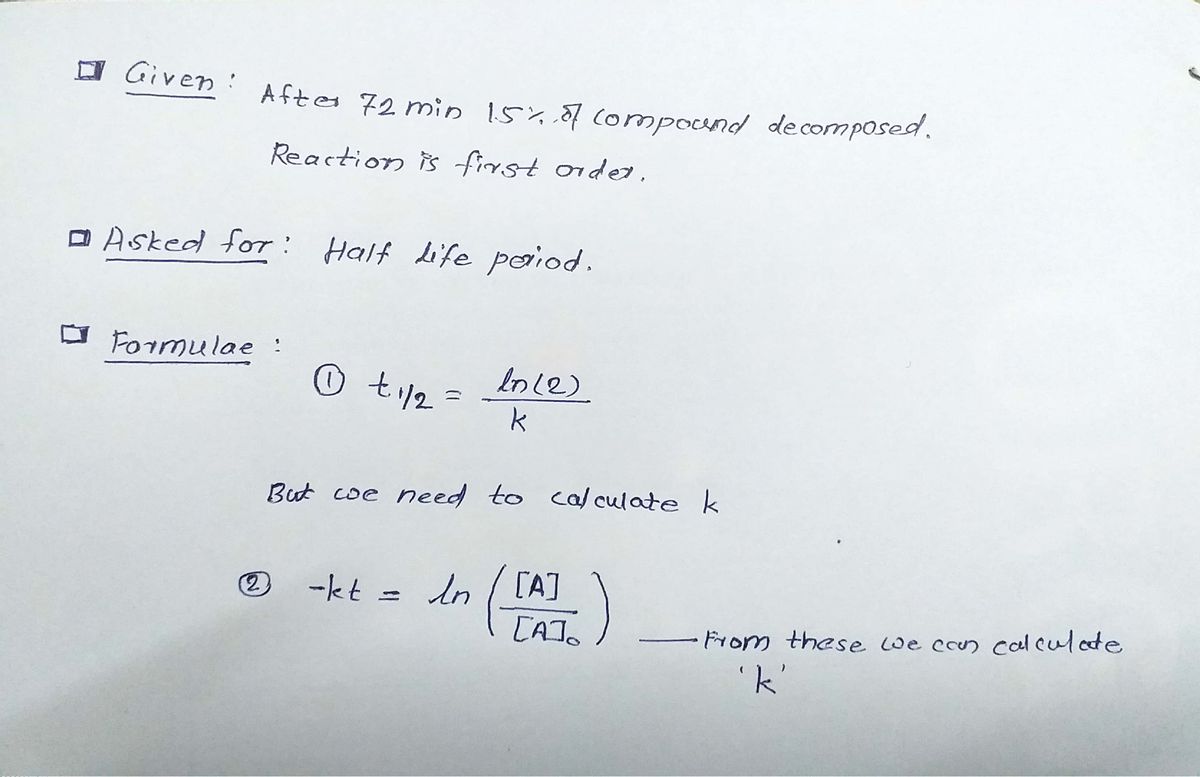 Chemistry homework question answer, step 1, image 1